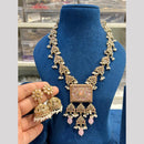 Hira Collection Premium Crystal Stone Pearl And Beaded Necklace Set