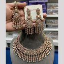 Hira Collection Premium Crystal Stone And Pearl Necklace Set