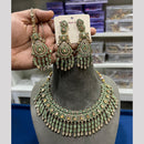 Hira Collection Premium Crystal Stone And Pearl Necklace Set