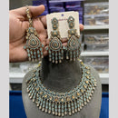 Hira Collection Premium Crystal Stone And Pearl Necklace Set