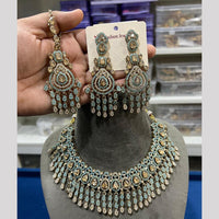 Hira Collection Premium Crystal Stone And Pearl Necklace Set