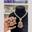 Hira Collection Festive Kundan And Austrian Stone Pearl Necklace Set