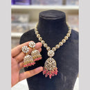 Hira Collection Festive Kundan And Austrian Stone Pearl Necklace Set