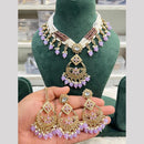 Hira Collection Festive Kundan And Crystal  Stone Pearl Necklace Set