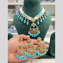 Hira Collection Festive Kundan And Crystal  Stone Pearl Necklace Set