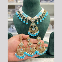Hira Collection Festive Kundan And Crystal  Stone Pearl Necklace Set