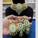 Hira Collection Designer Kundan Stone And Beads Heavy Choker Necklace Set