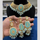 Hira Collection Designer Kundan Stone And Beads Heavy Choker Necklace Set