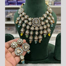 Hira Collection Premium Kundan Stone And Beaded Meenakari Necklace Set