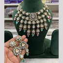 Hira Collection Premium Kundan Stone And Beaded Meenakari Necklace Set