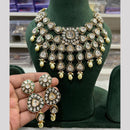 Hira Collection Premium Kundan Stone And Beaded Meenakari Necklace Set