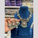Hira Collection Festive Kundan And Austrian Stone Pearl Necklace Set