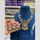 Hira Collection Festive Kundan And Austrian Stone Pearl Necklace Set