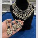 Hira Collection Festive Kundan And Austrian Stone Pearl Necklace Set
