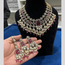 Hira Collection Festive Kundan And Austrian Stone Pearl Necklace Set