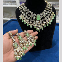 Hira Collection Festive Kundan And Austrian Stone Pearl Necklace Set