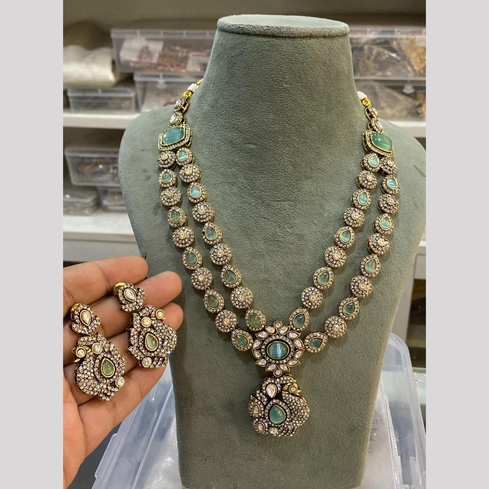 Hira Collection Festive Kundan And Austrian Stone Necklace Set
