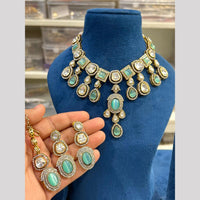 Hira Collection Festive Pota And Austrian Stone Necklace Set