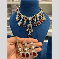 Hira Collection Festive Pota And Austrian Stone Necklace Set