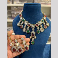 Hira Collection Festive Pota And Austrian Stone Necklace Set