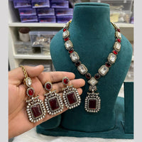 Hira Collection Festive Pota And Austrian Stone Necklace Set