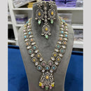 Hira Collection Festive Kundan And Austrian Stone Beads Long Necklace Set