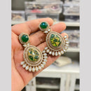 Hira Collection Designer Druzy Crystal Stone Hanging Earrings