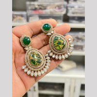 Hira Collection Designer Druzy Crystal Stone Hanging Earrings