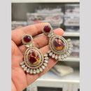 Hira Collection Designer Druzy Crystal Stone Hanging Earrings
