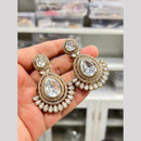 Hira Collection Designer Druzy Crystal Stone Hanging Earrings