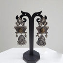 Hira Collections Antique Two-Toned Jhumki Danglers with Modern Touch