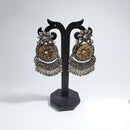 Hira Collections Antique Two-Toned Jhumki Danglers with Modern Touch