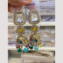 Hira CollectionsHira Collections Traditional Crystal and Beads Jhumki Earrings for Wedding