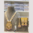 Hira Collections Luxury Kundan And Beads Necklace Set For Festive And Wedding Wear