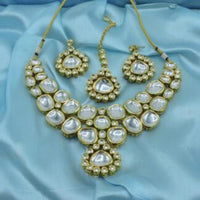 Hira Collections Designer Kundan Stone Necklace Set