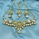 Hira Collections Designer Kundan Stone Necklace Set
