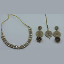 Hira Collections Royal Kundan Stone And Pearl Necklace Set