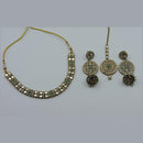 Hira Collections Royal Kundan Stone And Pearl Necklace Set