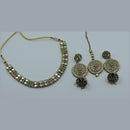 Hira Collections Royal Kundan Stone And Pearl Necklace Set
