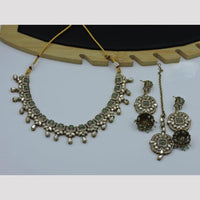 Hira Collections Royal Kundan Stone And Pearl Necklace Set