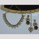 Hira Collections Royal Kundan Stone And Pearl Necklace Set