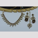 Hira Collections Royal Kundan Stone And Pearl Necklace Set