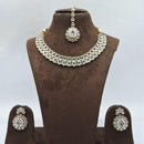 Hira Collections Elegant Kundan Necklace Set With Mangtikka For Every Occassion