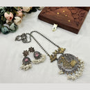 Hira Collections Traditional Long Necklace Set with Monalisa Stones For Special Occassions