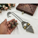 Hira Collections Traditional Long Necklace Set with Monalisa Stones For Special Occassions