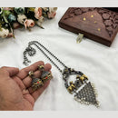 Hira Collections Traditional Long Necklace Set with Monalisa Stones For Special Occassions