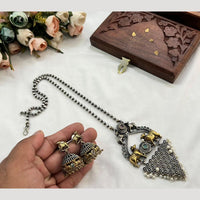 Hira Collections Traditional Long Necklace Set with Monalisa Stones For Special Occassions