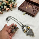 Hira Collections Traditional Long Necklace Set with Monalisa Stones For Special Occassions