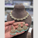 Hira Collections Sparkling Crystal & Beads Necklace Set for Festive Functions & Special Events