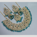 Hira Collections Sparkling Austrian& Beads Necklace Set for Festive Functions & Special Events